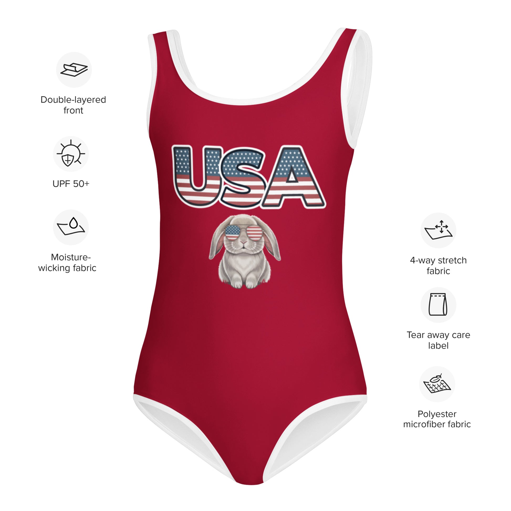 USA Bunny Kids Swimsuit - Chester & Co.
