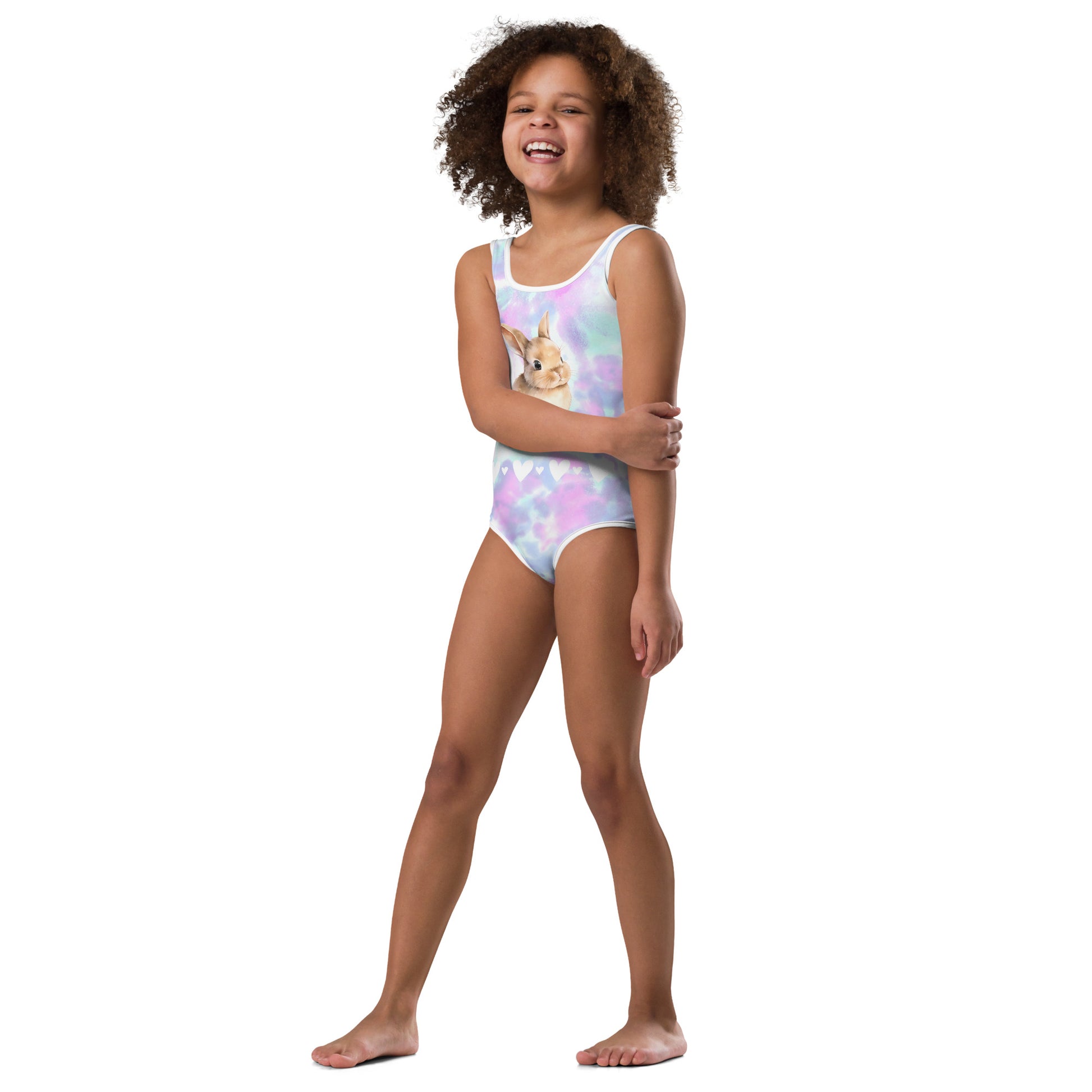 Tie Dye Bunny Kids Swimsuit - Chester & Co.