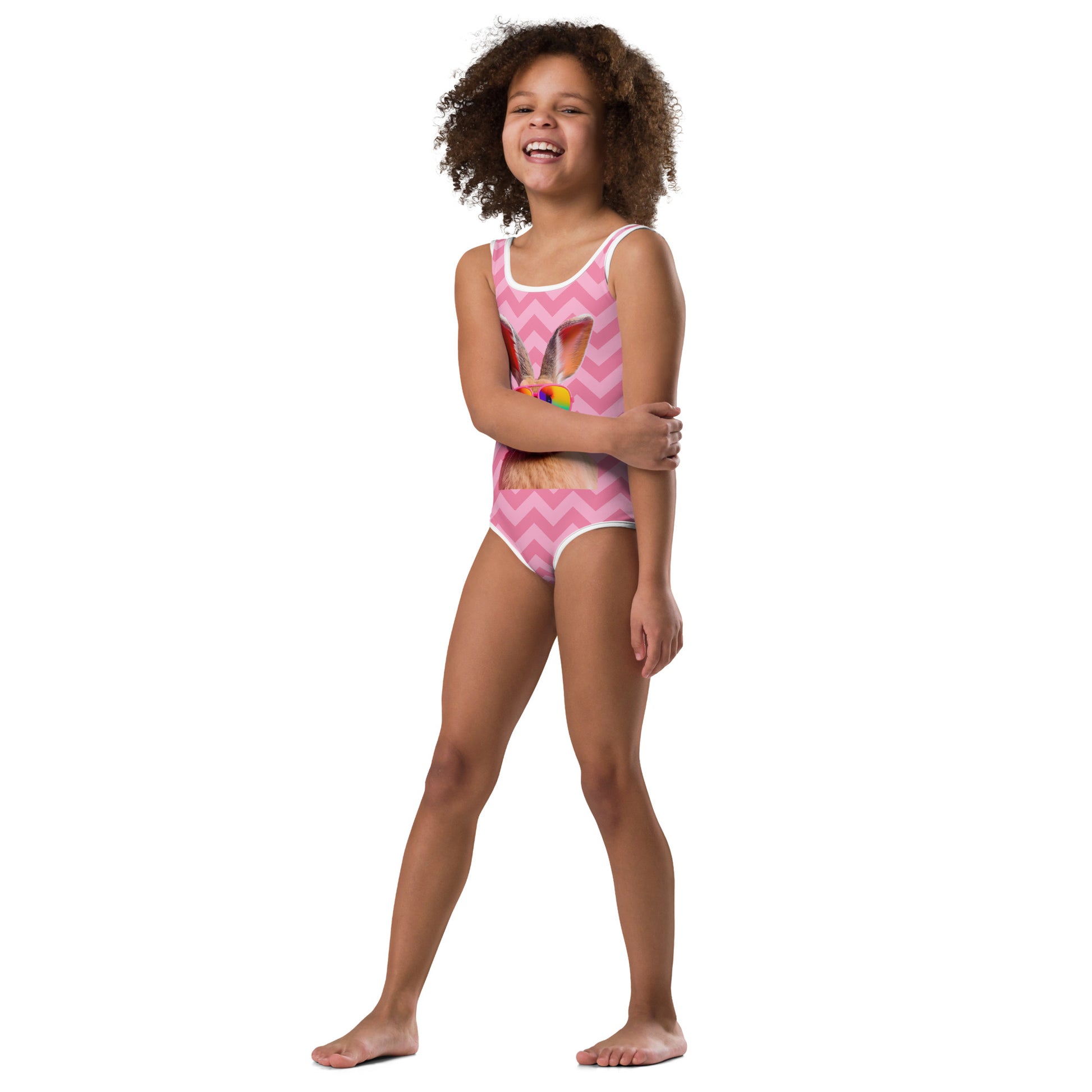 Pink Sunnies Bunny Kids Swimsuit - Chester & Co.