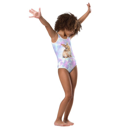 Tie Dye Bunny Kids Swimsuit - Chester & Co.