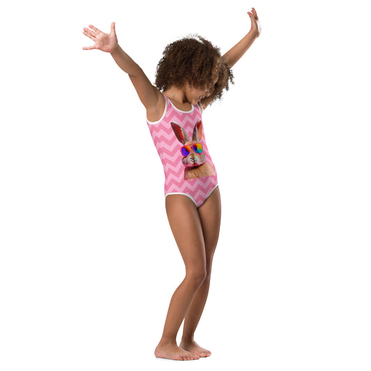 Pink Sunnies Bunny Kids Swimsuit - Chester & Co.