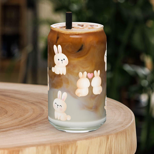 Love Bunnies Can - Shaped Glass - Chester & Co.