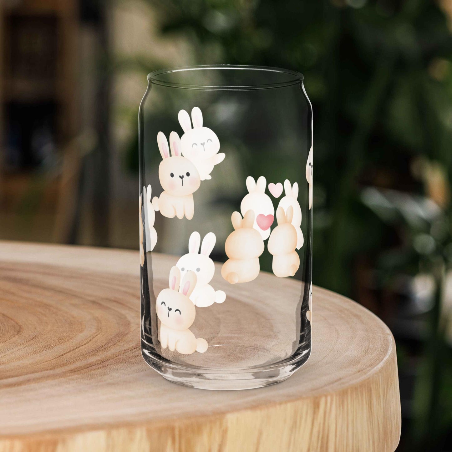 Love Bunnies Can - Shaped Glass - Chester & Co.
