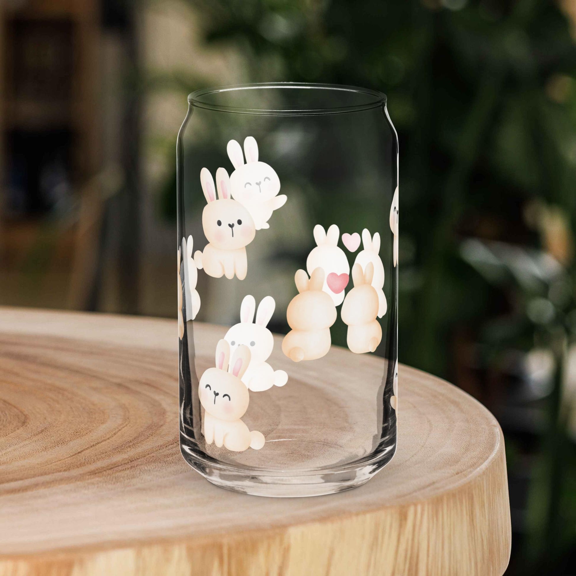 Love Bunnies Can - Shaped Glass - Chester & Co.