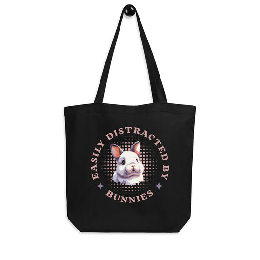 Easily Distracted by Bunnies Eco Tote Bag - Chester & Co.