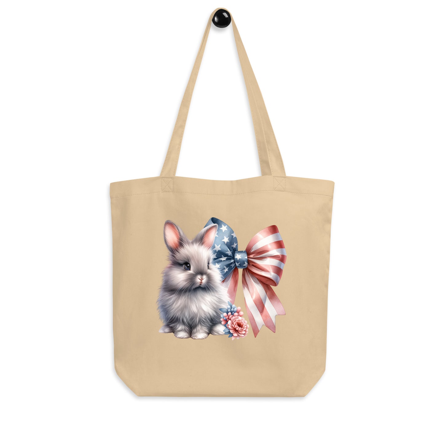 Bunny with Patriotic Bow Eco Tote Bag - Chester & Co.