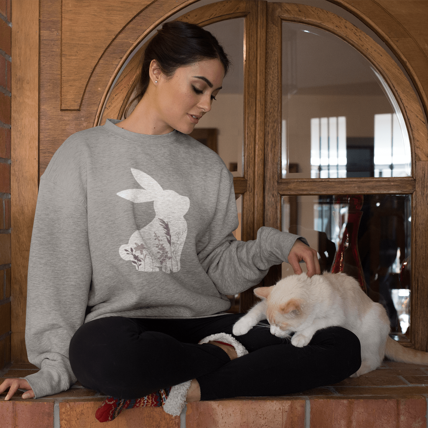 Bunny Silhouette Unisex Sweatshirt - Chester & Co.