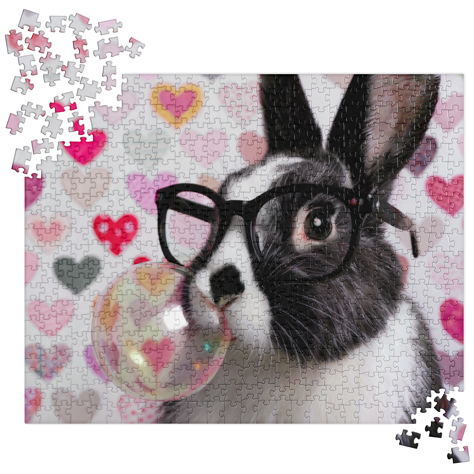 Sweet Bunny Bubbles Jigsaw Puzzle - Chester & Co.