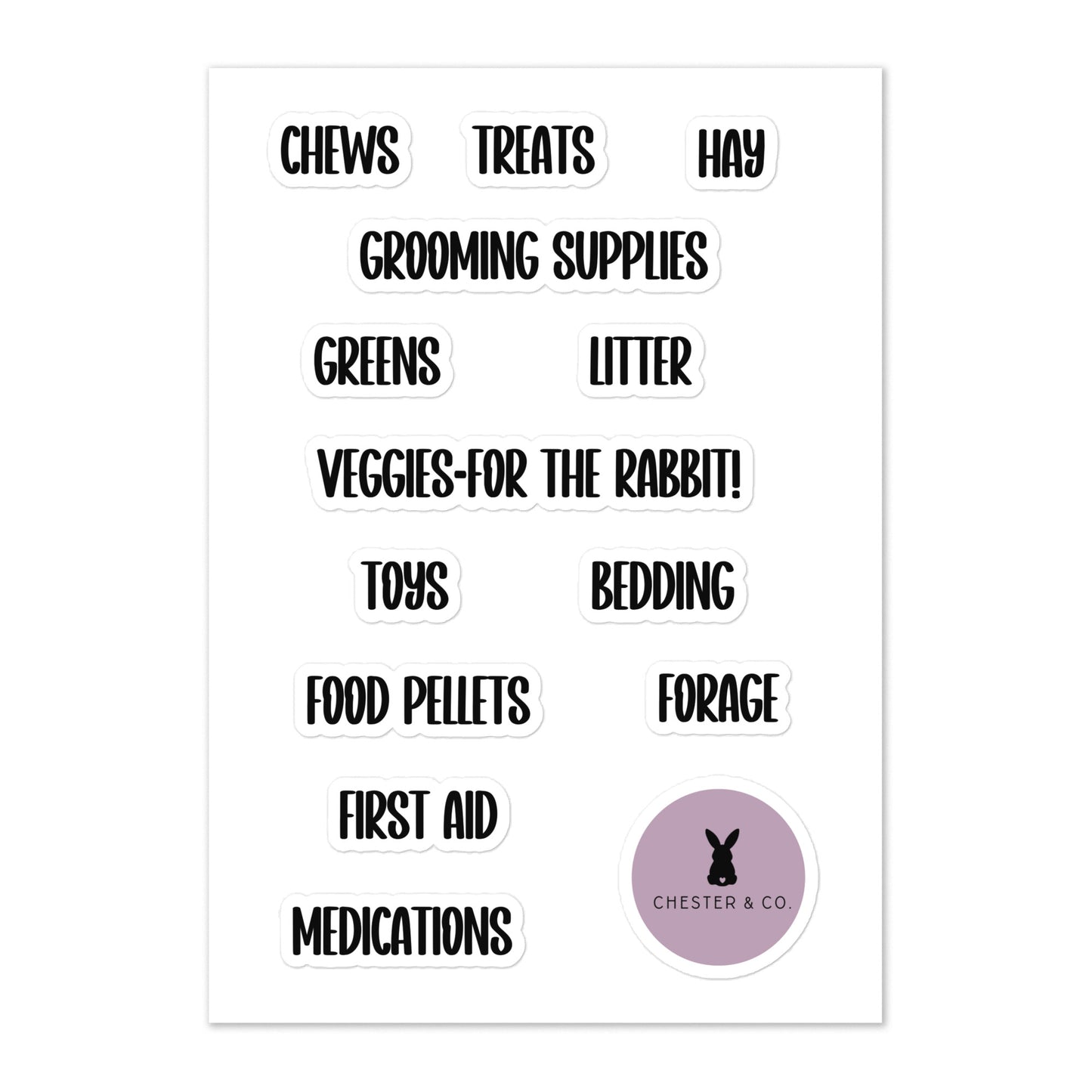 Storage Labels - Chester & Co.