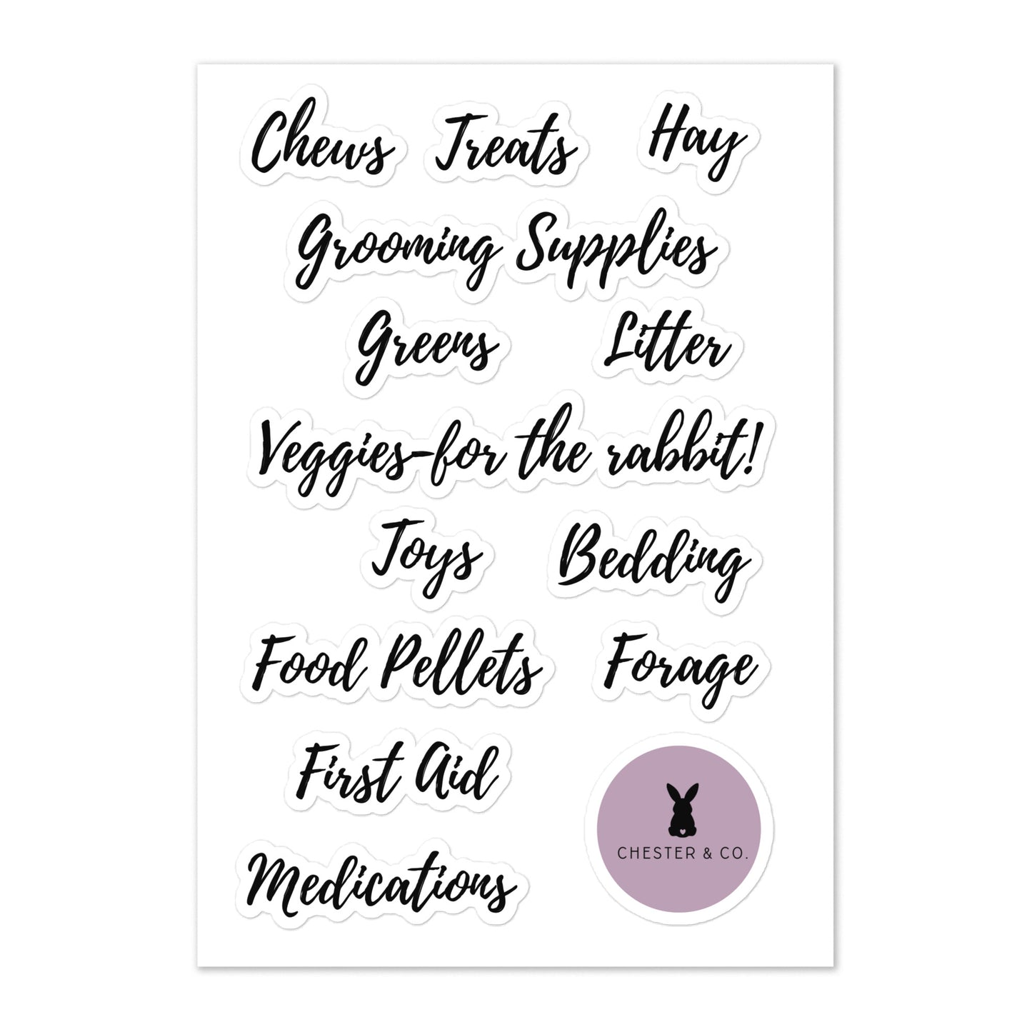 Storage Labels - Chester & Co.