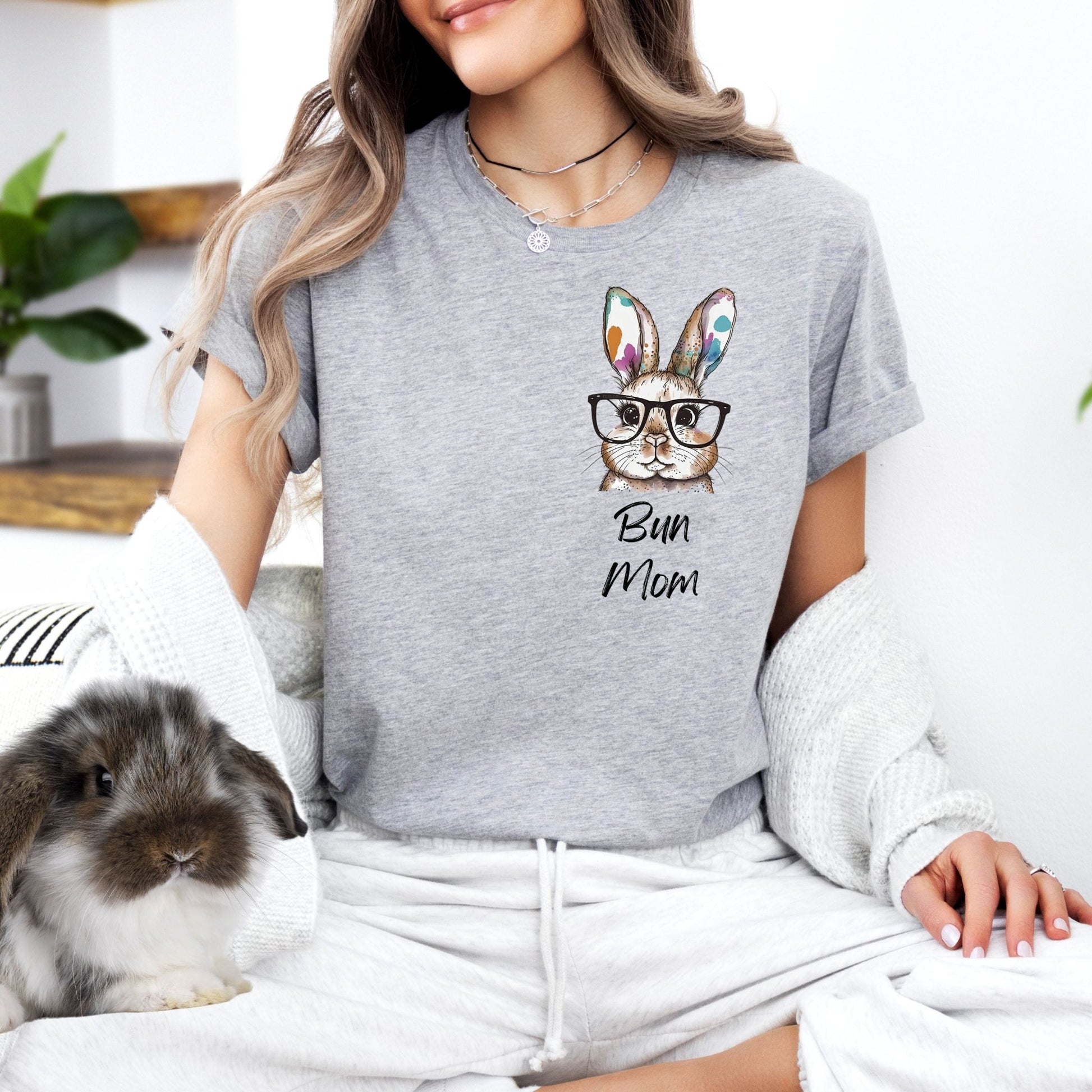 Bun Mom Watercolor Unisex T-Shirt - Chester & Co.