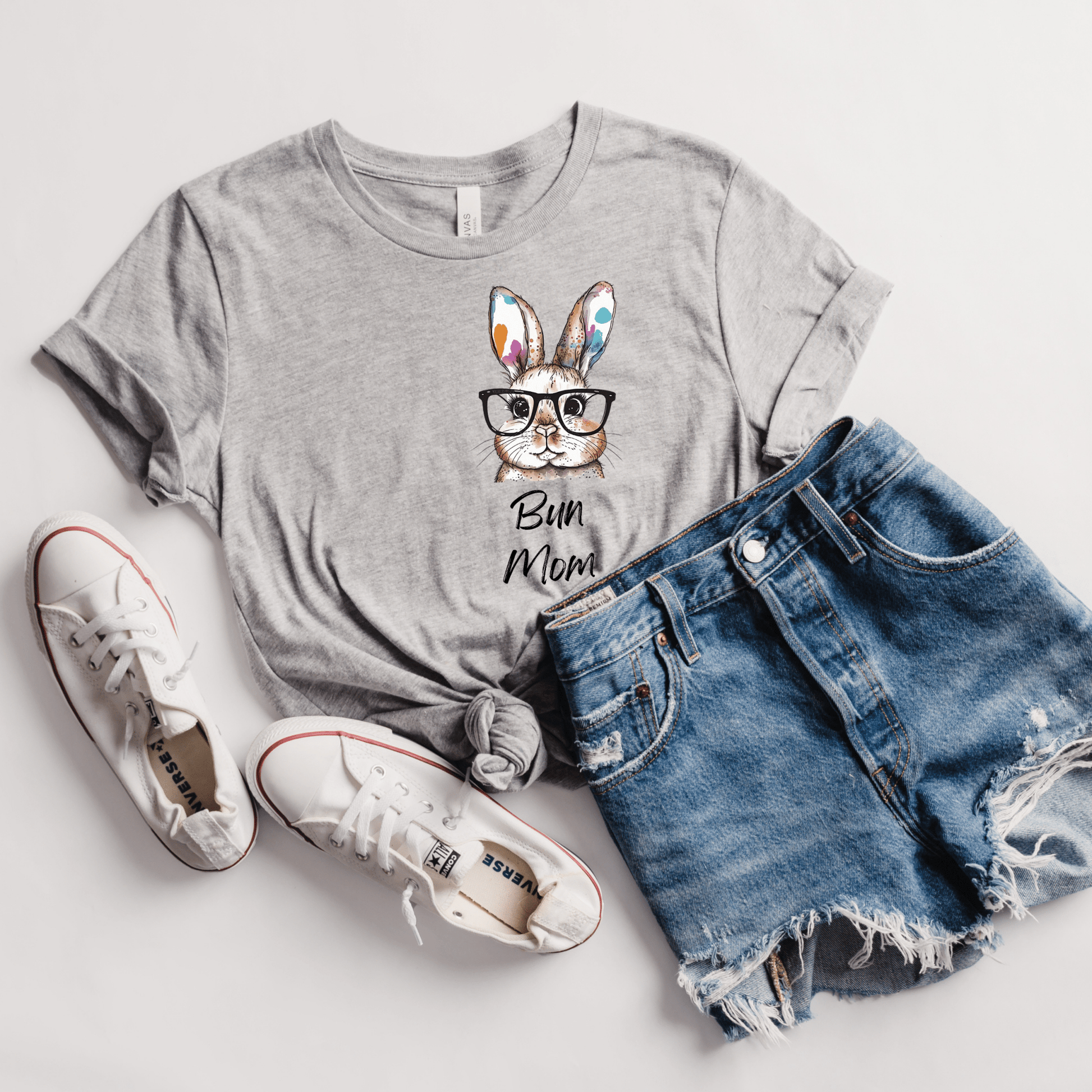 Bun Mom Watercolor Unisex T-Shirt - Chester & Co.