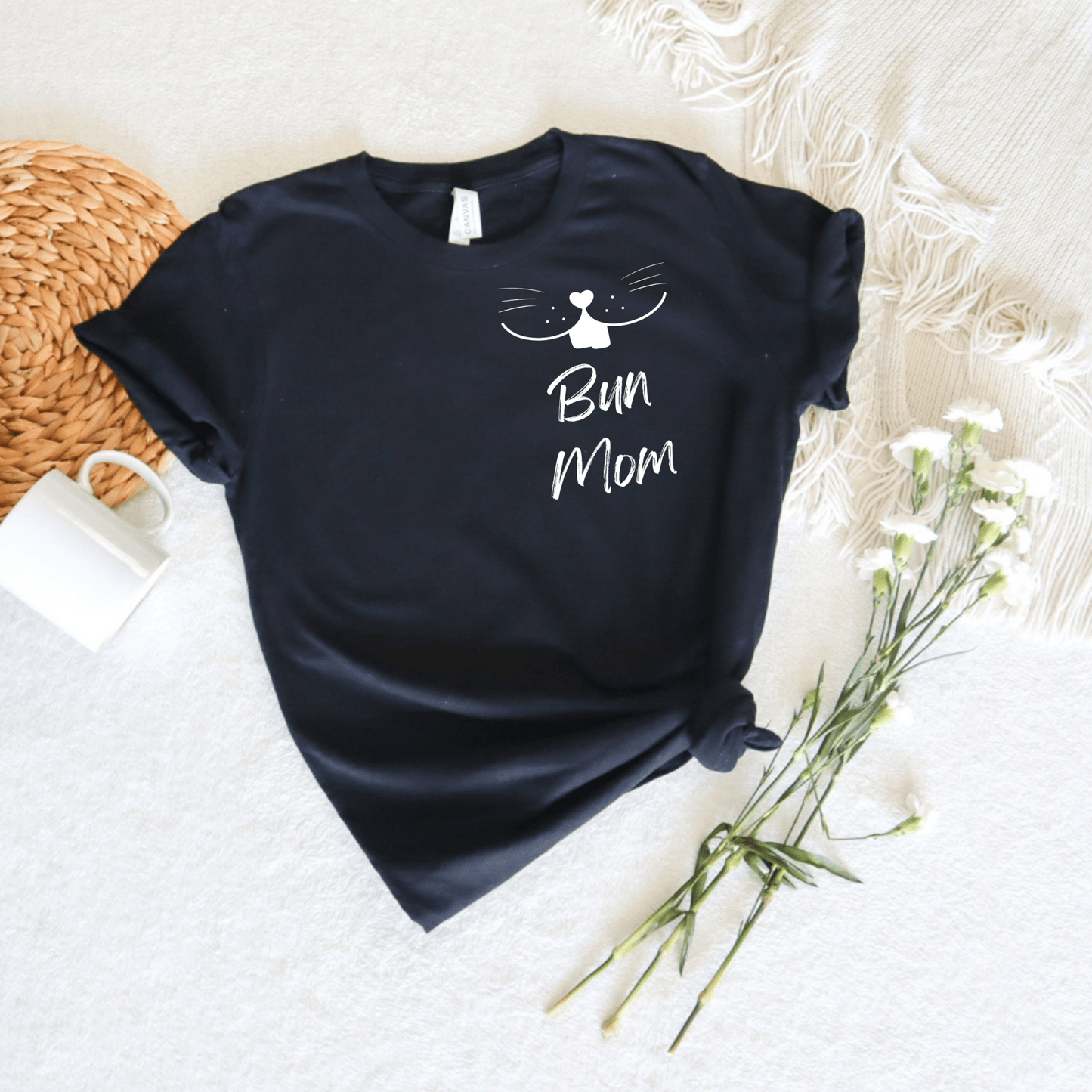 Bun Mom Unisex T-shirt - White Design - Chester & Co.