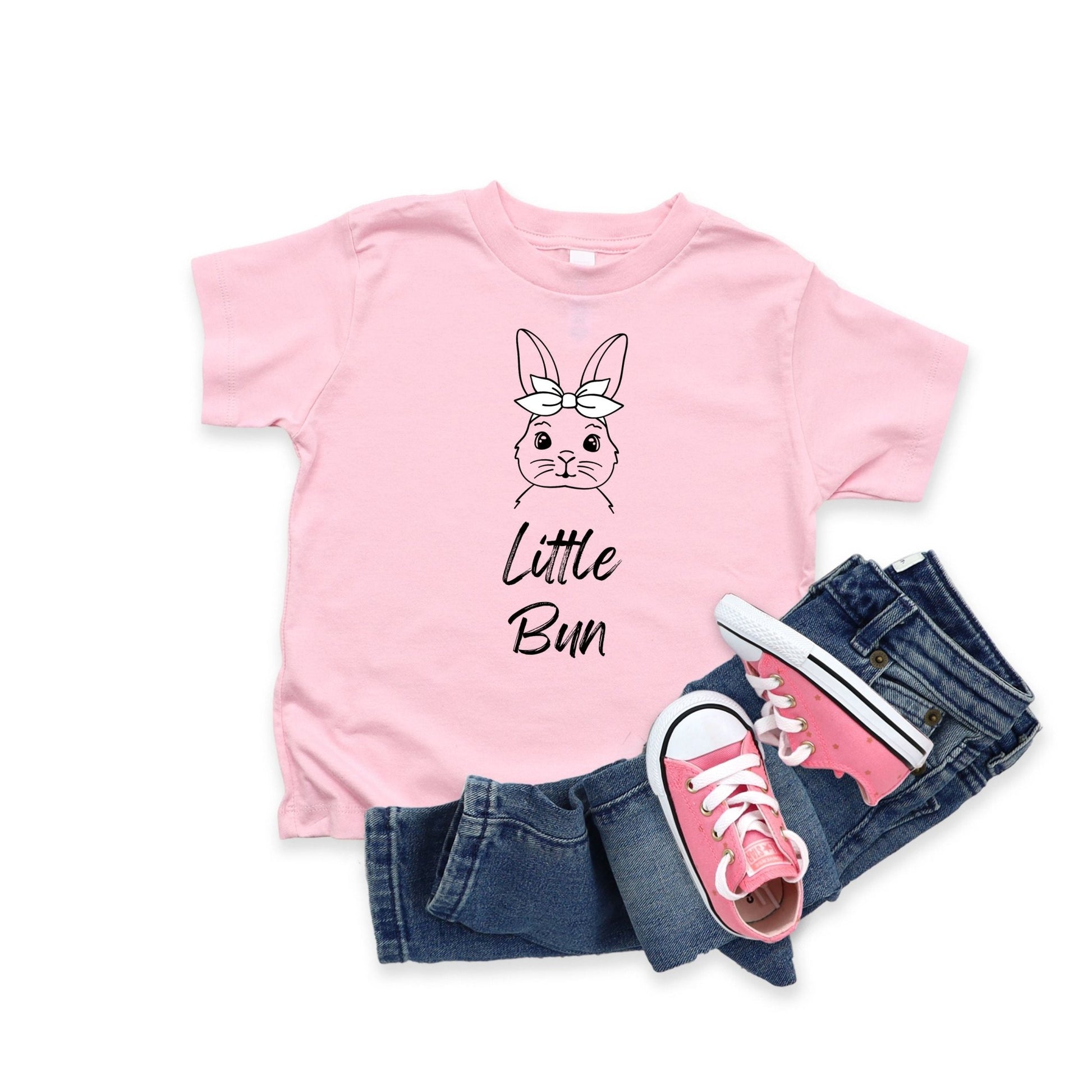 Little Bun Bow Toddler Short Sleeve Tee - Chester & Co.