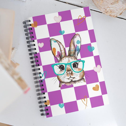 Watercolor Bunny Spiral notebook - Chester & Co.