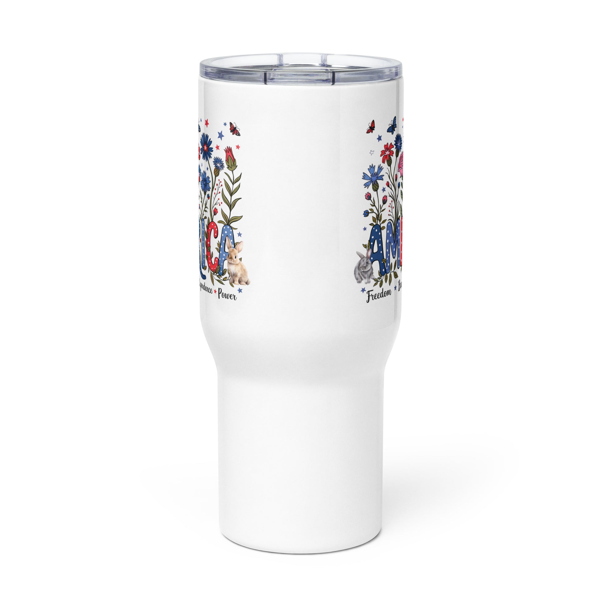 America Travel Mug with a Handle - Chester & Co.