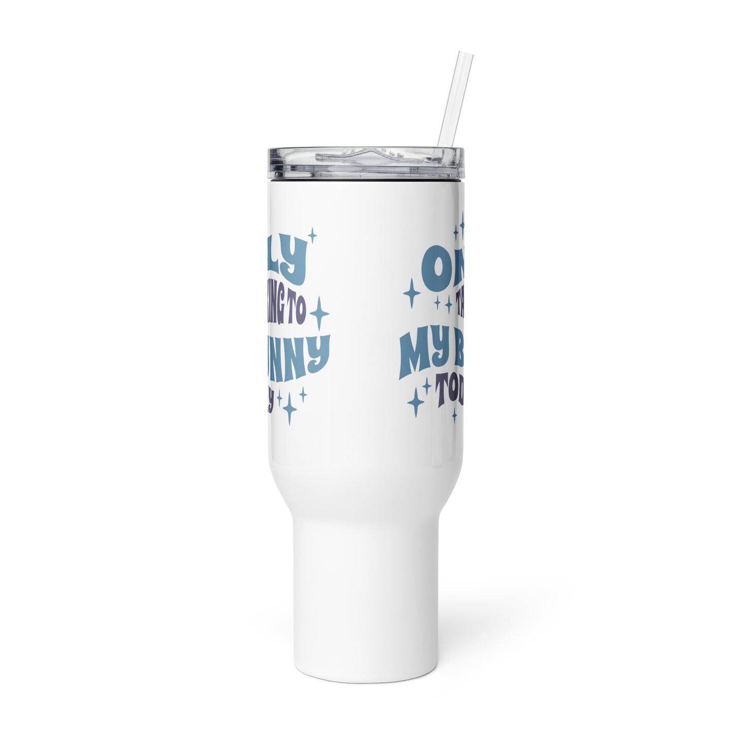 Only Talking To My Bunny Today Travel Mug With A Handle - Chester & Co.