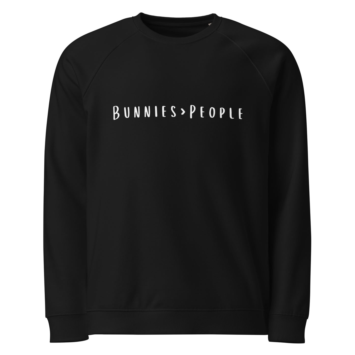 Bunnies > People Unisex Organic Raglan Sweatshirt - Chester & Co.