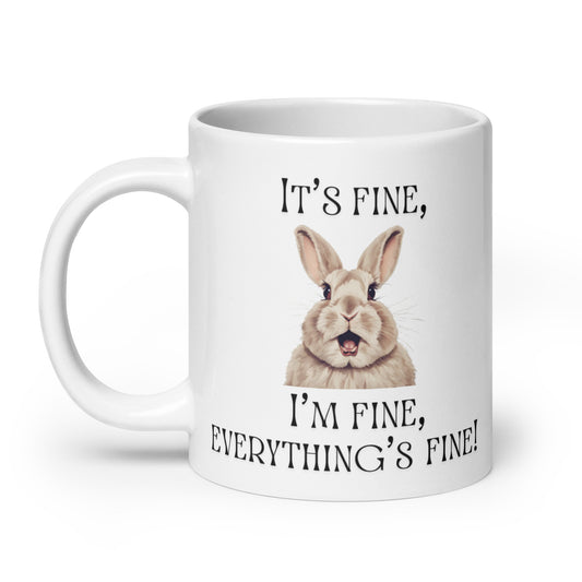 It's Fine White Glossy Mug - Chester & Co.