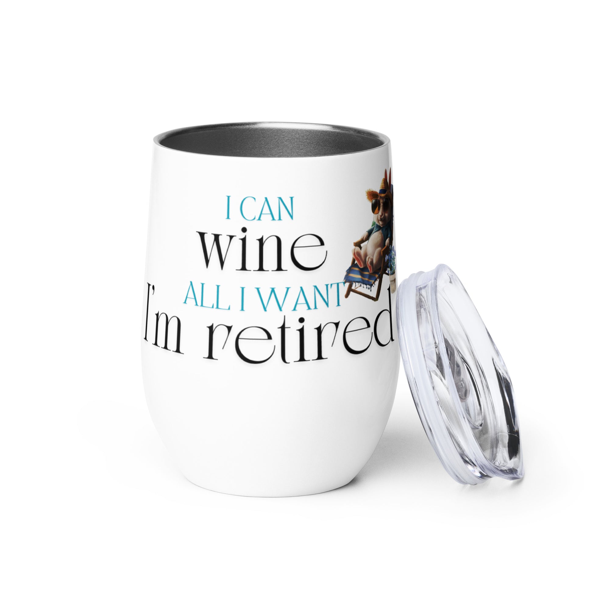 I'm Retired Wine Tumbler - Chester & Co.