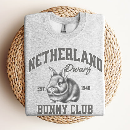 Netherland Dwarf Bunny Club Unisex Sweatshirt - Chester & Co.