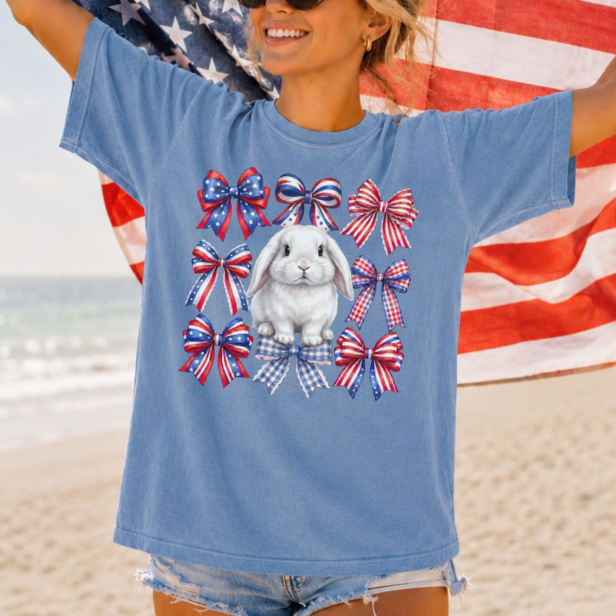 Coquette Bows Unisex Garment - Dyed Heavyweight T-Shirt - Chester & Co.