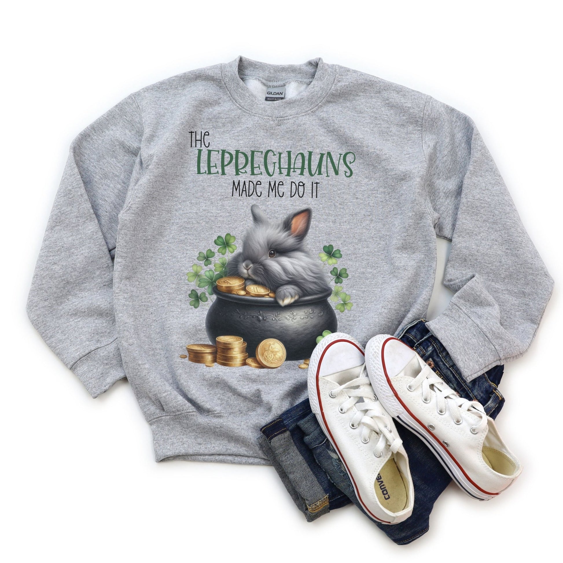 Leprechauns Made Me Youth Crewneck Sweatshirt - Chester & Co.