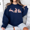 Floral Rabbit Silhouettes Sweatshirt