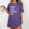 Sorry Can't Rabbits Bye Unisex Garment-dyed Heavyweight T-Shirt