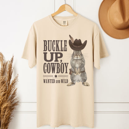 Buckle Up, Cowboy Unisex Garment - dyed Heavyweight T-Shirt - Chester & Co.