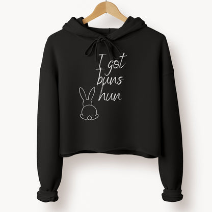 I Got Buns Crop Hoodie - Chester & Co.