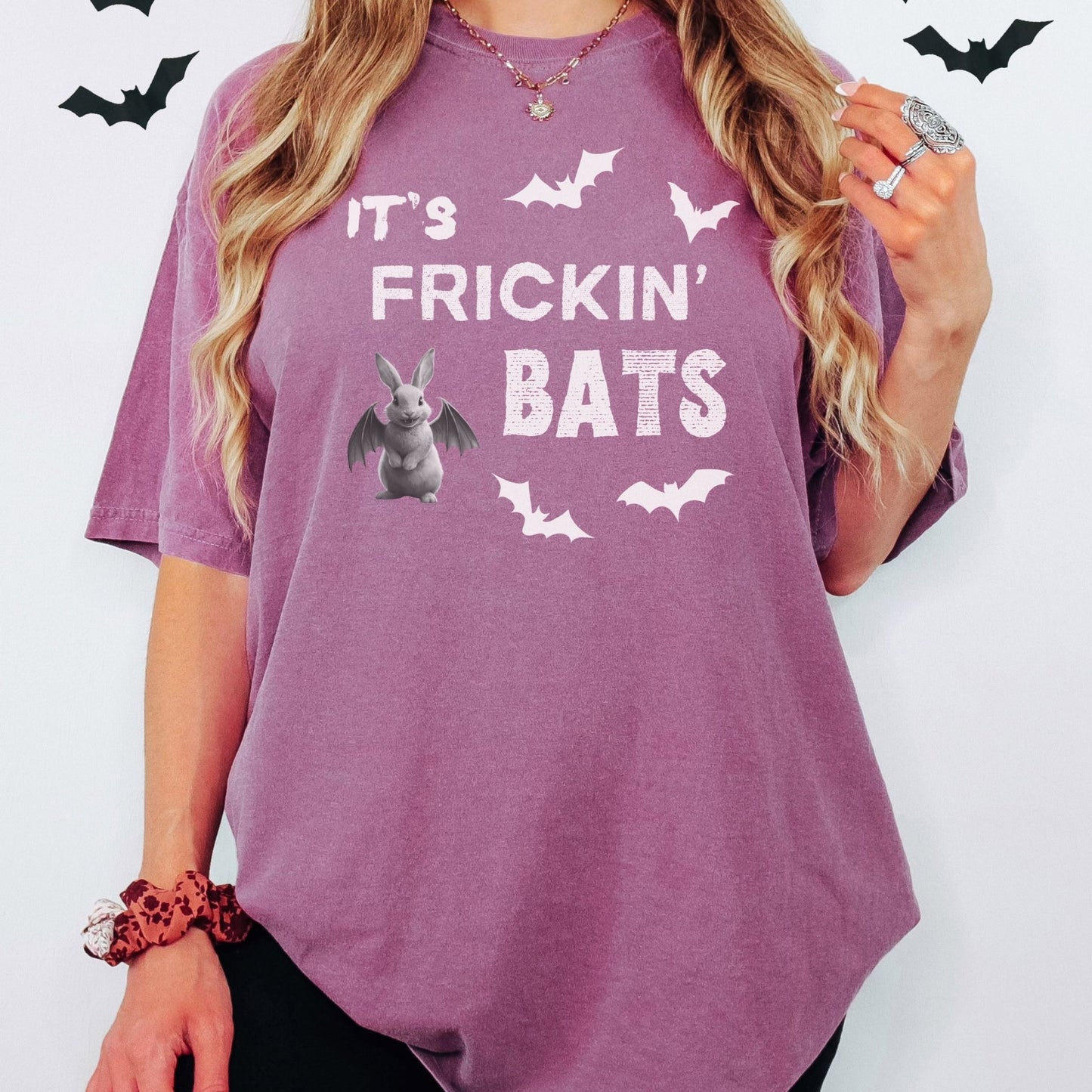 It's Frickin' Bats Unisex Garment - dyed Heavyweight T-Shirt - Chester & Co.