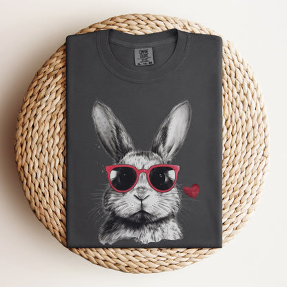 Rabbit Love Unisex Garment - dyed Heavyweight T-Shirt - Chester & Co.