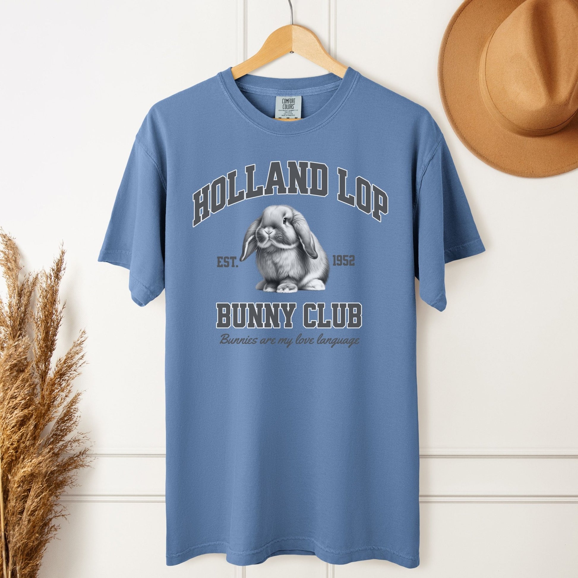 Holland Lop Bunny Club Unisex Garment - dyed Heavyweight T-Shirt - Chester & Co.
