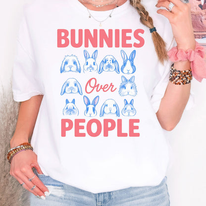 Bunnies Over People Garment-dyed Heavyweight T-Shirt