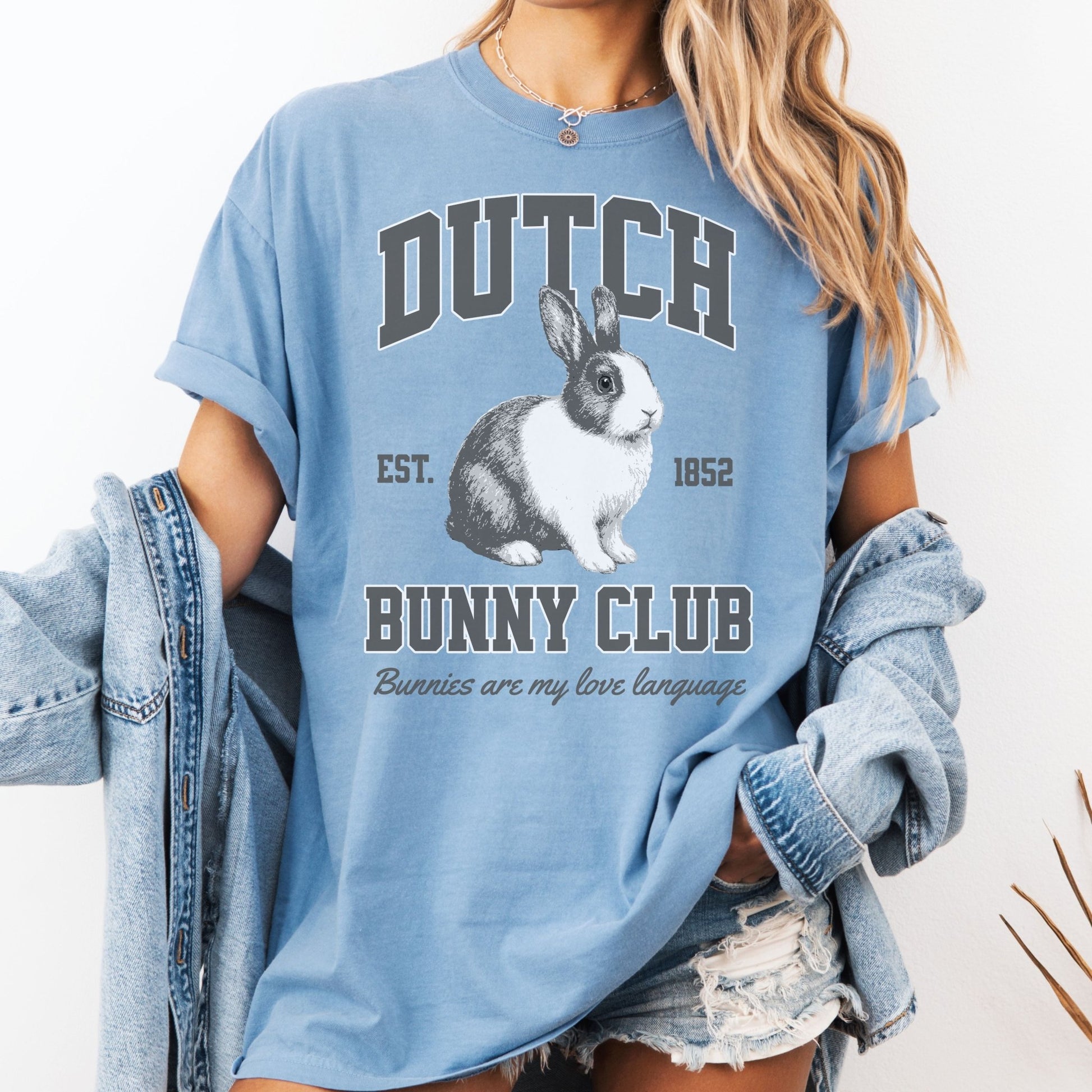 Dutch Bunny Club Unisex Garment - dyed Heavyweight T-Shirt - Chester & Co.