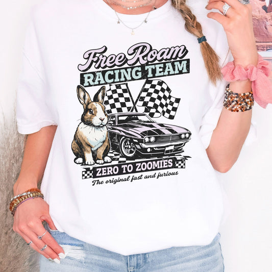 Free Roam Racing Team Heavyweight T-Shirt - Chester & Co.