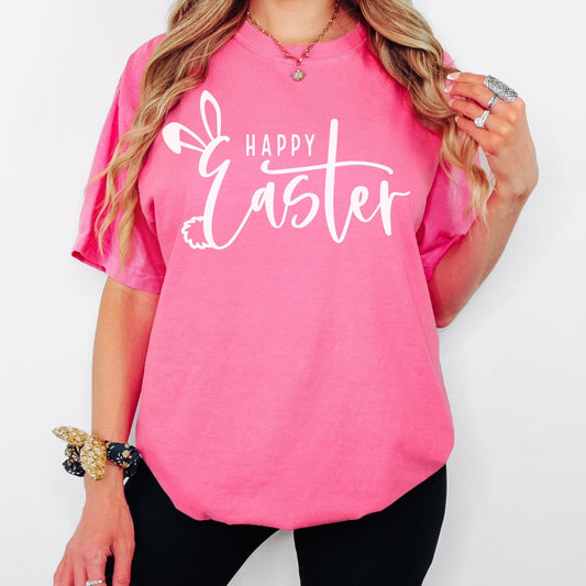 Happy Easter Unisex Garment - dyed Heavyweight T-Shirt - Chester & Co.