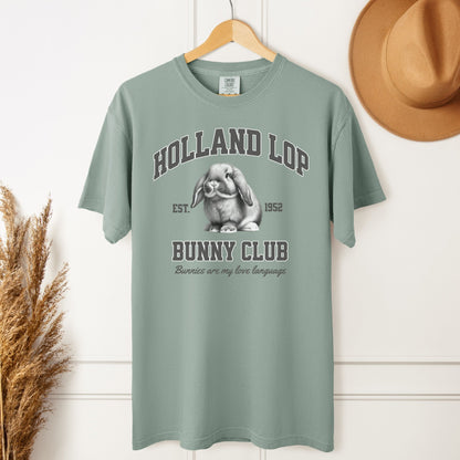 Holland Lop Bunny Club Unisex Garment - dyed Heavyweight T-Shirt - Chester & Co.