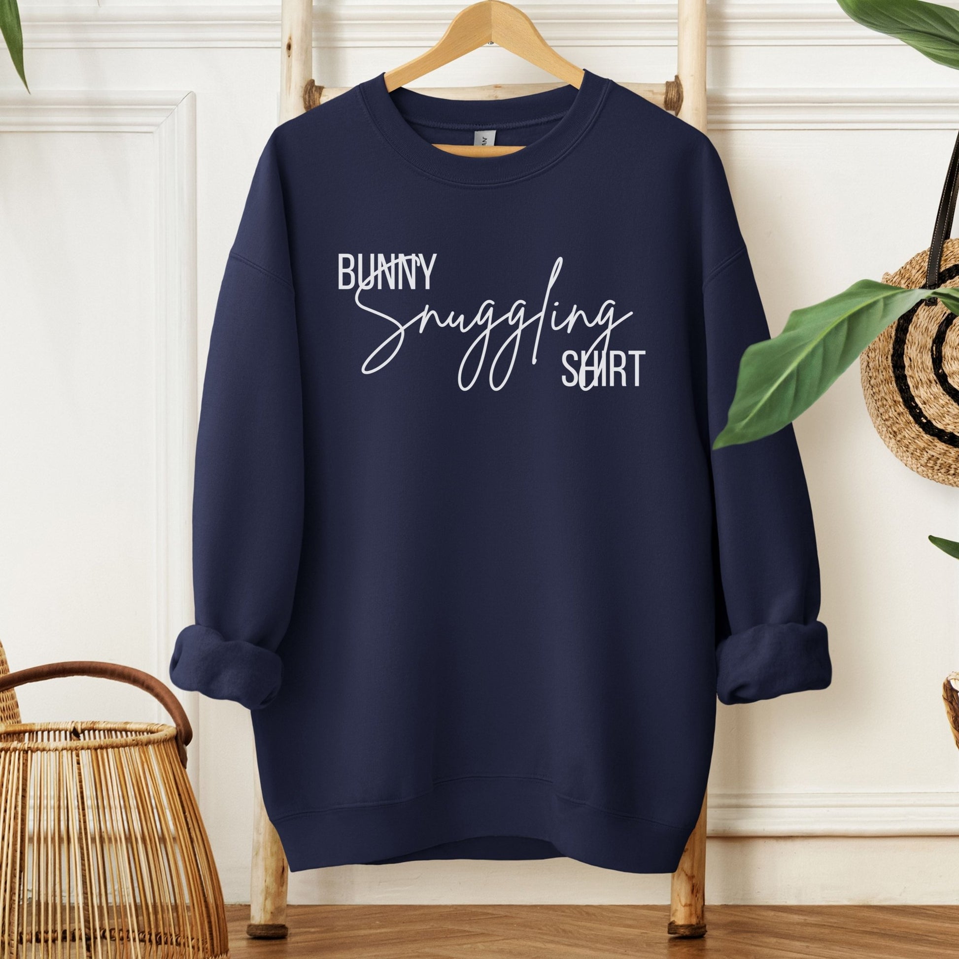 Bunny Snuggling Shirt Unisex Sweatshirt - Chester & Co.