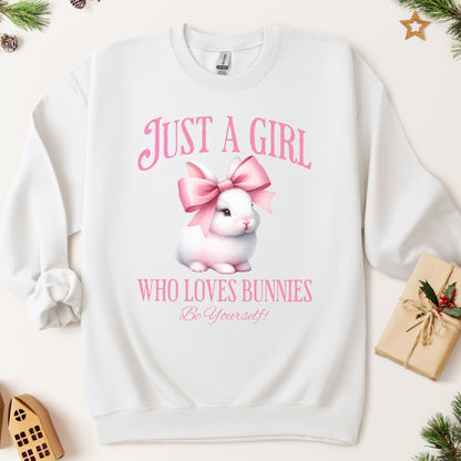 Just A Girl Who Loves Bunnies Unisex Sweatshirt - Chester & Co.