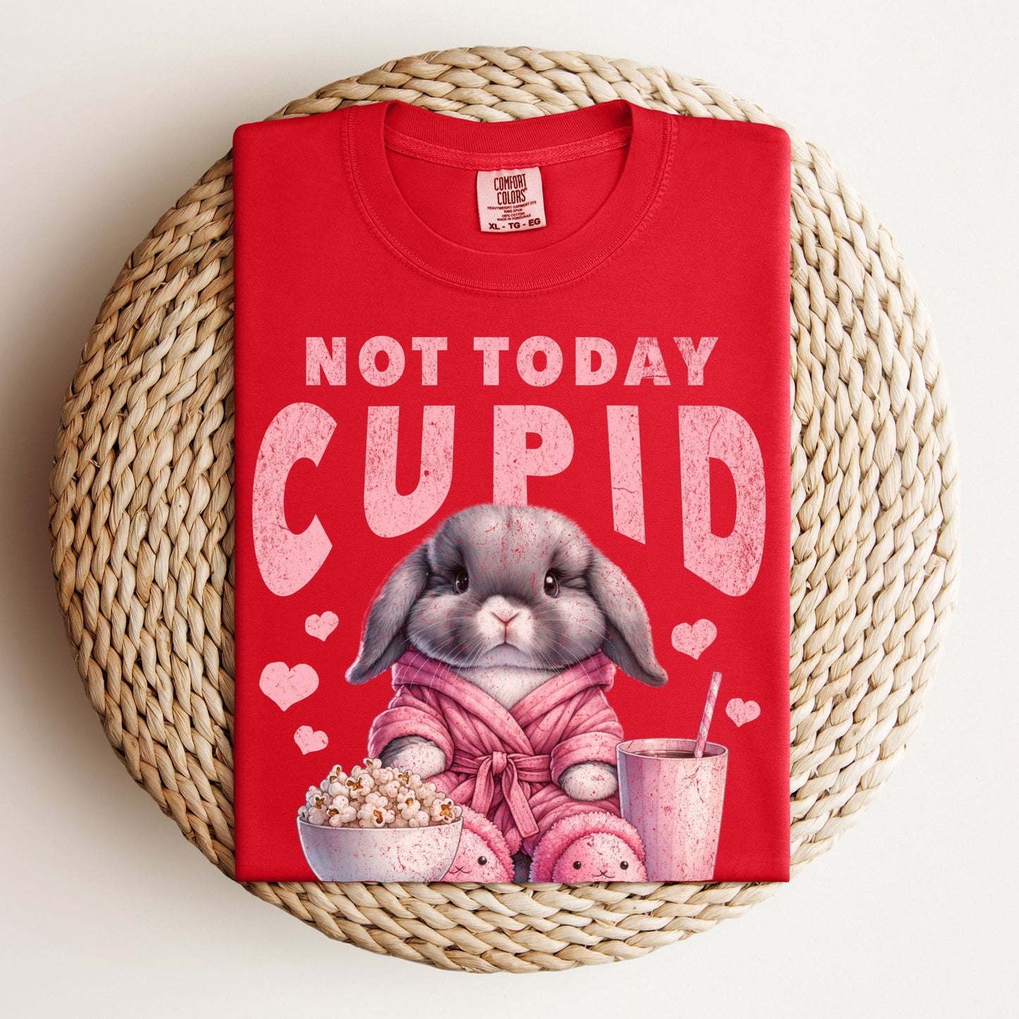 Not Today Cupid Unisex Garment - dyed Heavyweight T-Shirt - Chester & Co.