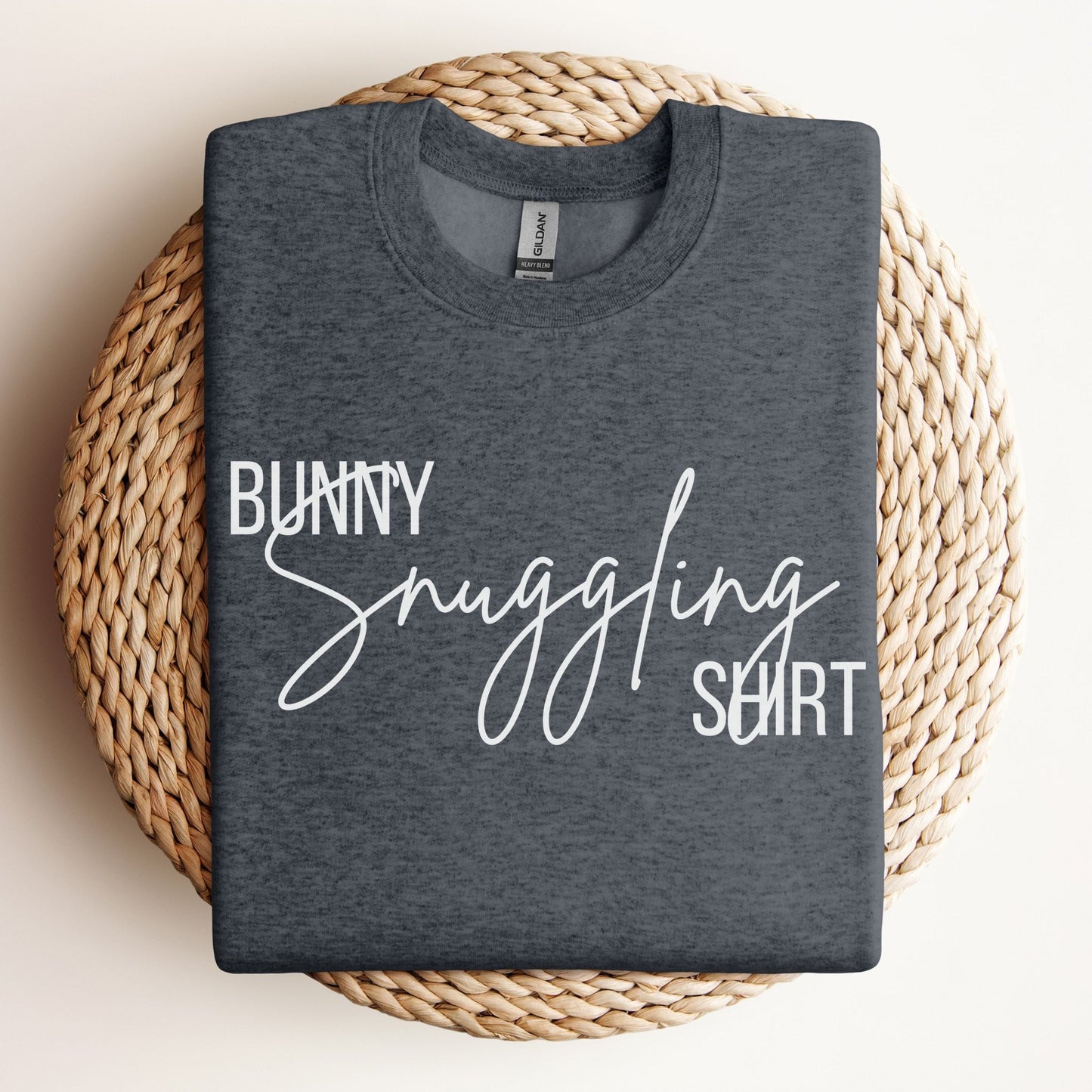 Bunny Snuggling Shirt Unisex Sweatshirt - Chester & Co.