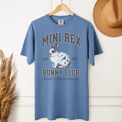 Mini Rex Bunny Club Unisex Garment - dyed Heavyweight T-Shirt - Chester & Co.