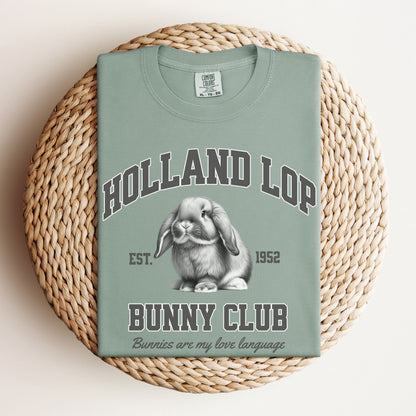 Holland Lop Bunny Club Unisex Garment - dyed Heavyweight T-Shirt - Chester & Co.