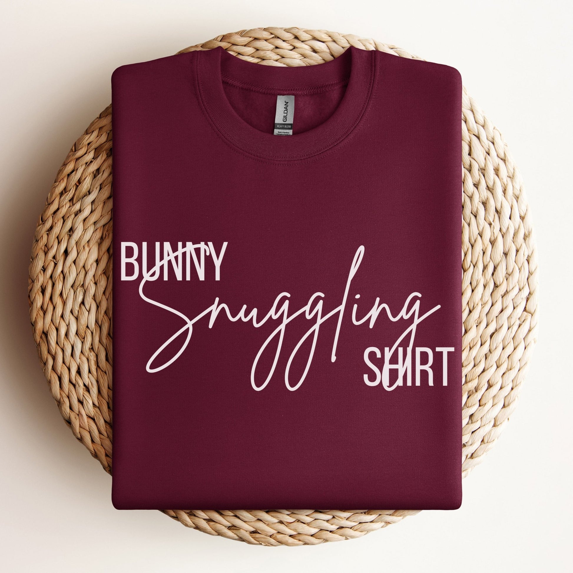 Bunny Snuggling Shirt Unisex Sweatshirt - Chester & Co.