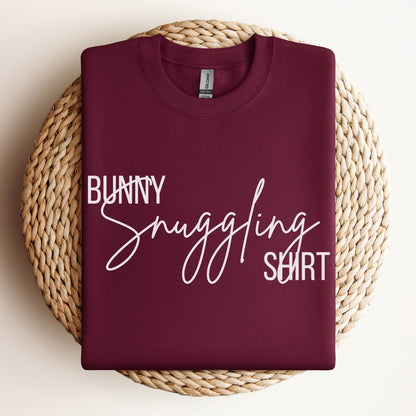 Bunny Snuggling Shirt Unisex Sweatshirt - Chester & Co.