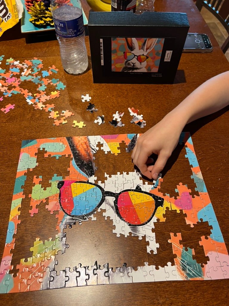 Bright Bunny Vibes Jigsaw puzzle - Chester & Co.