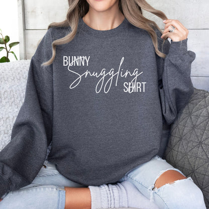Bunny Snuggling Shirt Unisex Sweatshirt - Chester & Co.