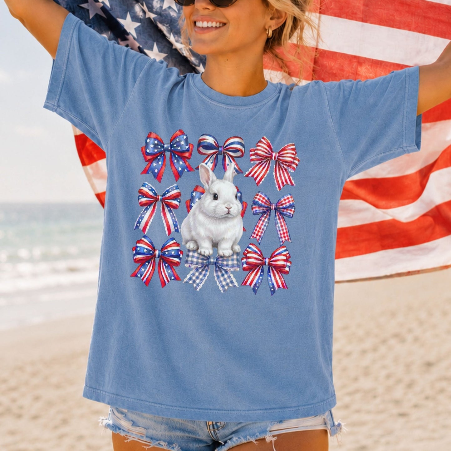 Coquette Bows Unisex Garment - Dyed Heavyweight T-Shirt - Chester & Co.